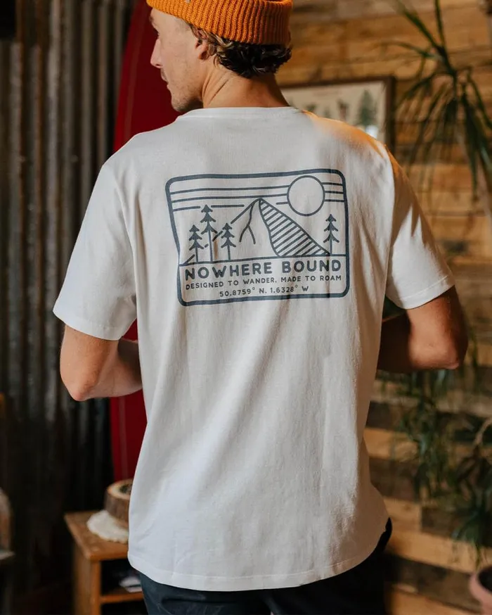 Passenger Clothing Nowhere Bound Recycled Cotton TShirt White Men TShirts and Vests