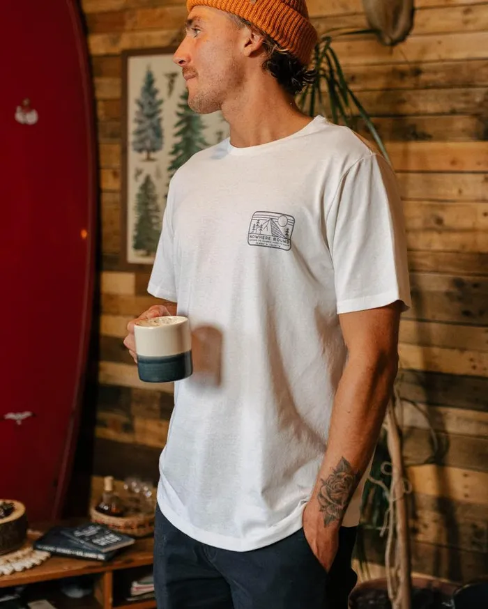 Passenger Clothing Nowhere Bound Recycled Cotton TShirt White Men TShirts and Vests
