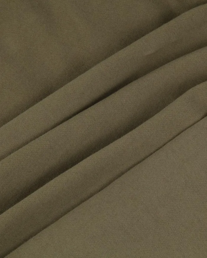 Passenger Clothing Offgrid 14 Zip Recycled Cotton Sweatshirt Dusty Olive Men Hoodies and Sweatshirts