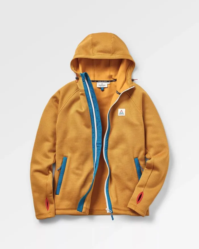 Passenger Clothing Slope Hooded Recycled Fleece Dusty Ochre Women Activewear