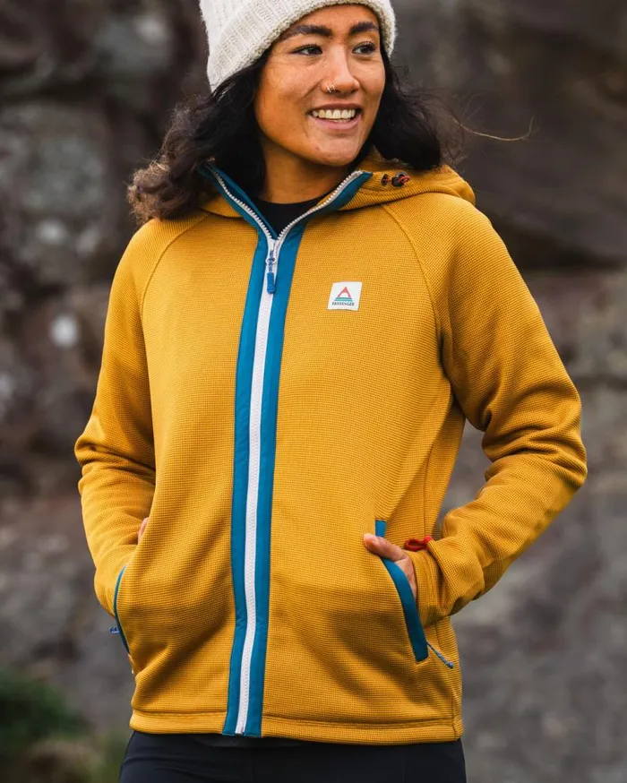 Passenger Clothing Slope Hooded Recycled Fleece Dusty Ochre Women Activewear