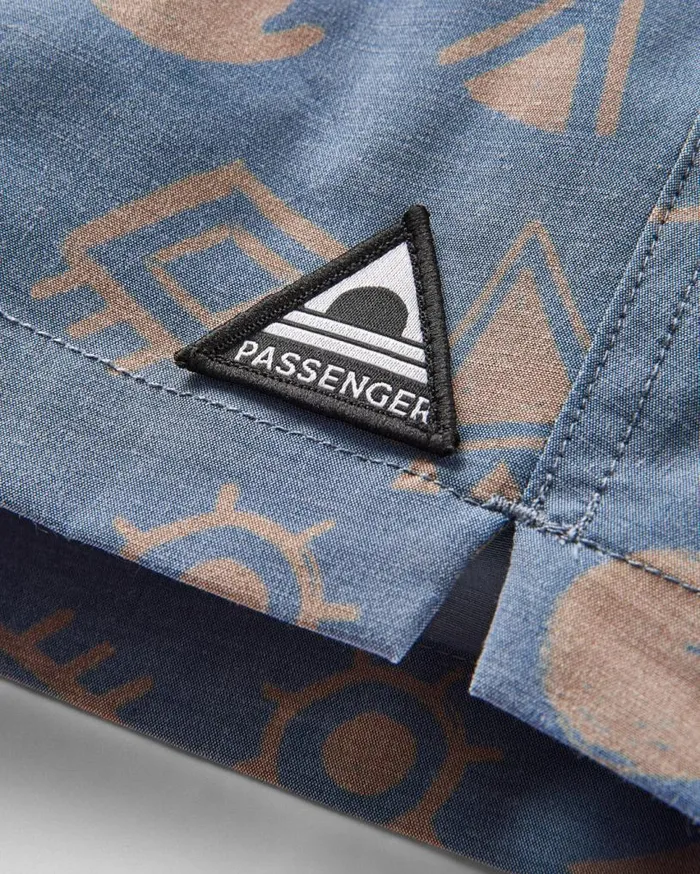 Passenger Clothing Traveller Organic All Purpose Short Abstract Dark Denim Men Shorts