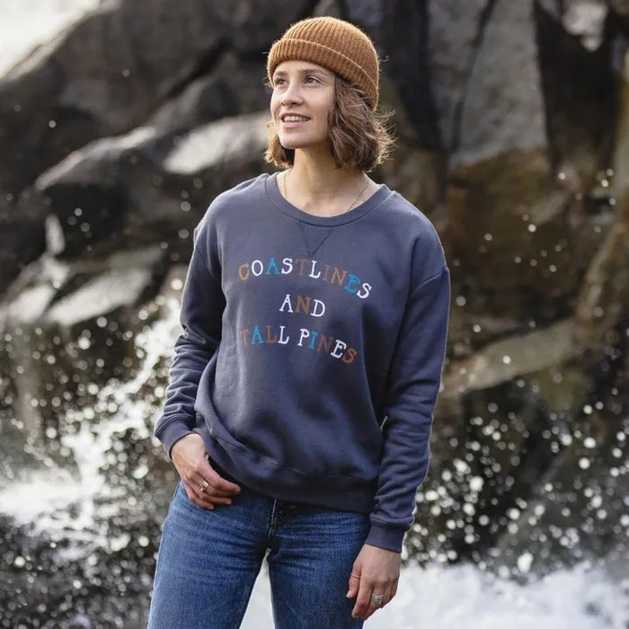 Passenger Clothing Voyage Recycled Sweatshirt Faded Black Women Hoodies and Sweatshirts