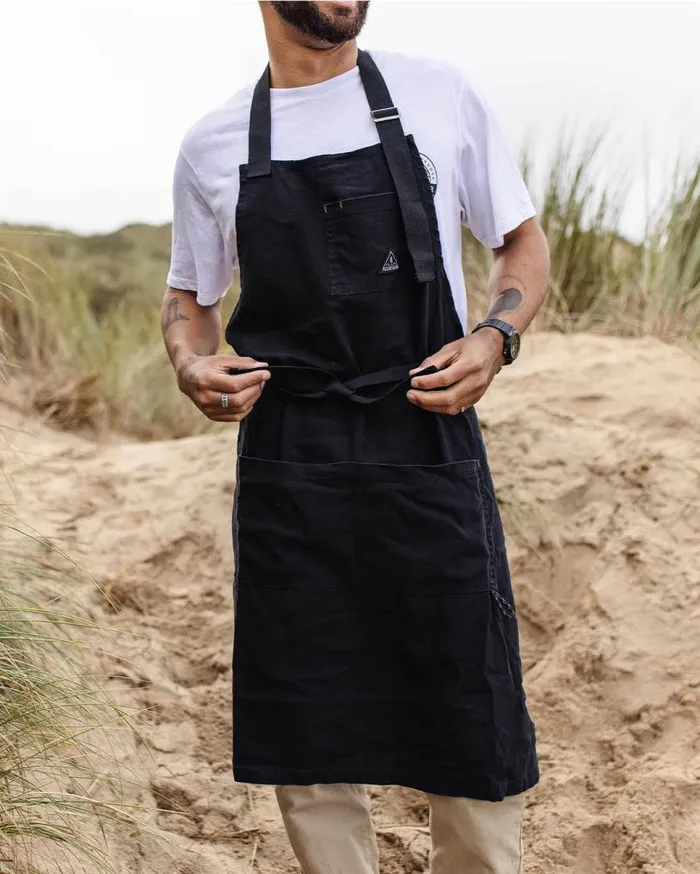 Passenger Clothing Yard Organic Cotton Denim Apron Black Women Outdoor Living