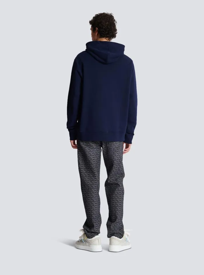 Pierre Hoodie Navy Men Balmain Sweatshirts