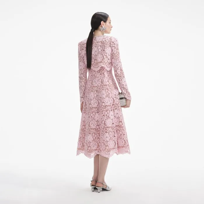 Pink Flower Lace Jacket Women Self Portrait Tops Pink Flower Lace Jacket Women Self Portrait Tops
