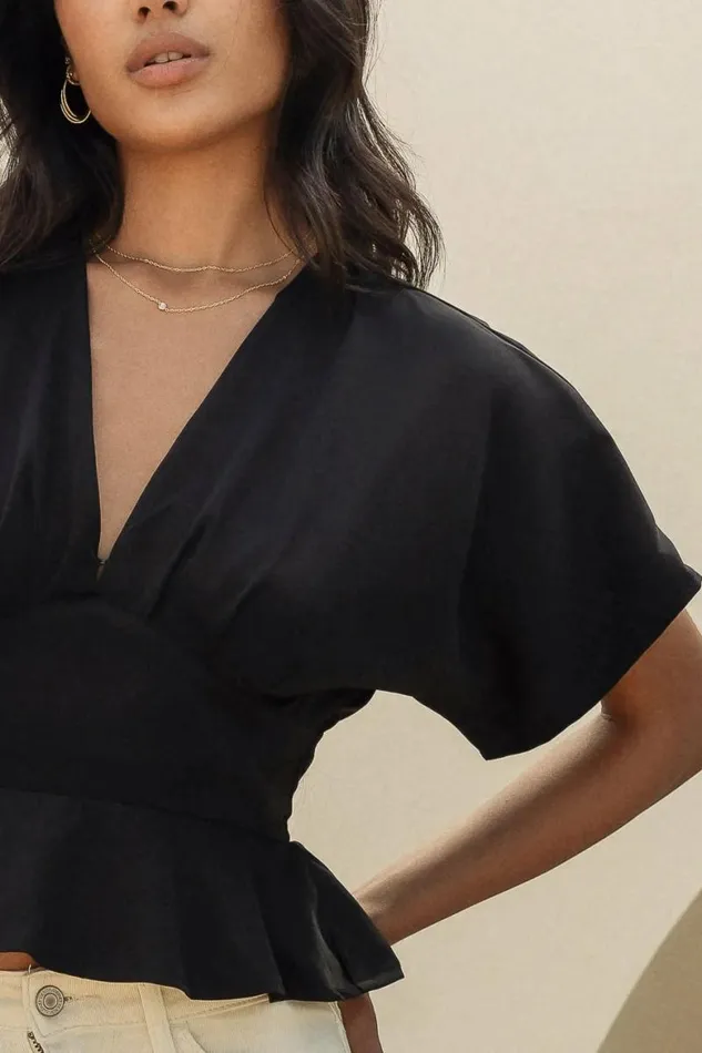 Poesy Blouse In Black 8211 FINAL SALE Black Women Bohme Tops