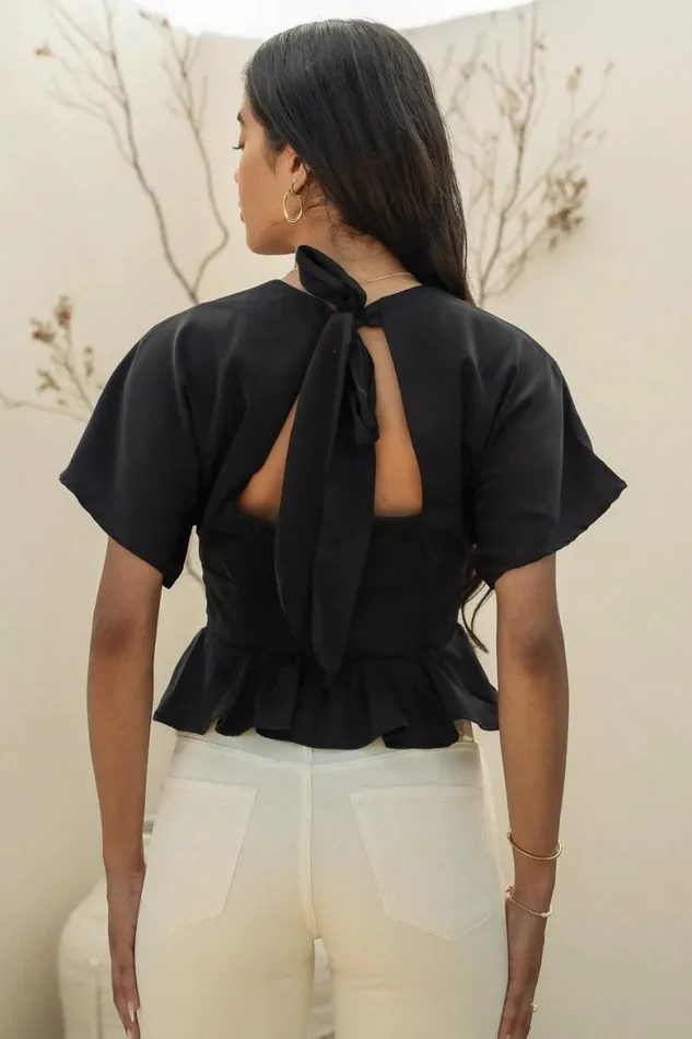 Poesy Blouse In Black 8211 FINAL SALE Black Women Bohme Tops
