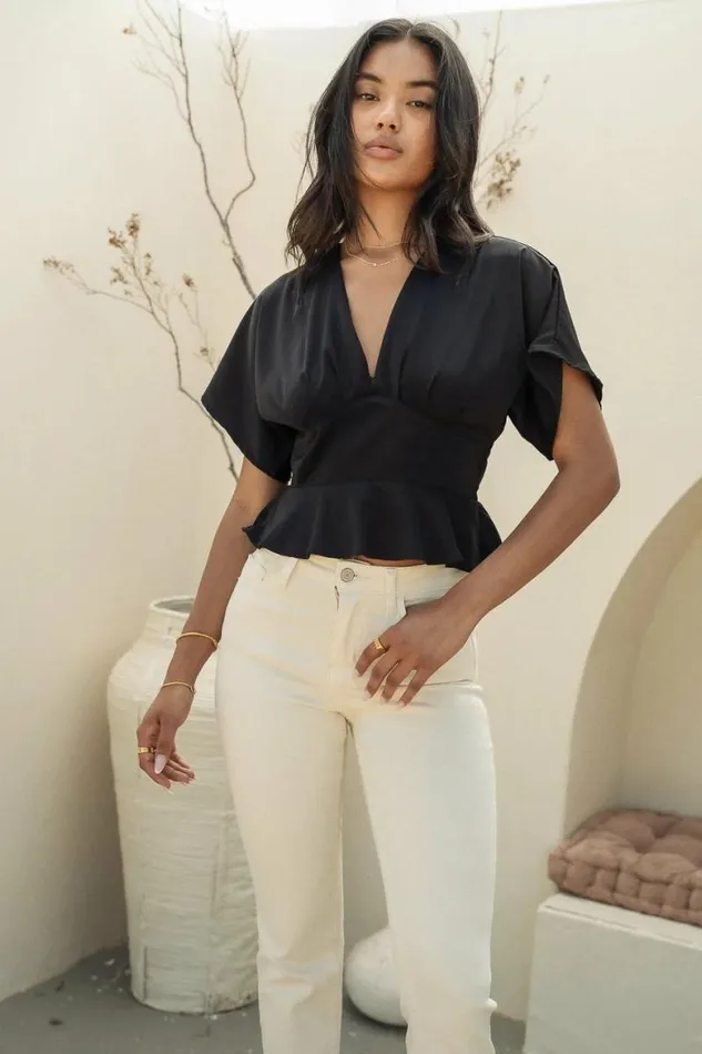 Poesy Blouse In Black 8211 FINAL SALE Black Women Bohme Tops