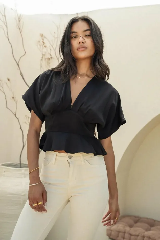 Poesy Blouse In Black 8211 FINAL SALE Black Women Bohme Tops