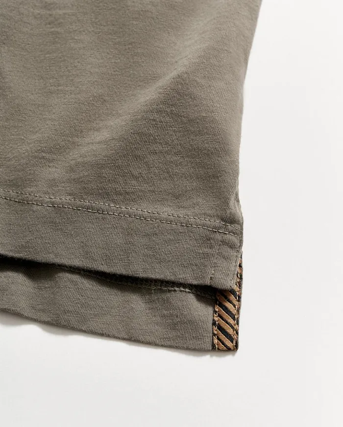 Polos Tees and Henleys Men Billy Reid Pensacola Polo Washed Grey