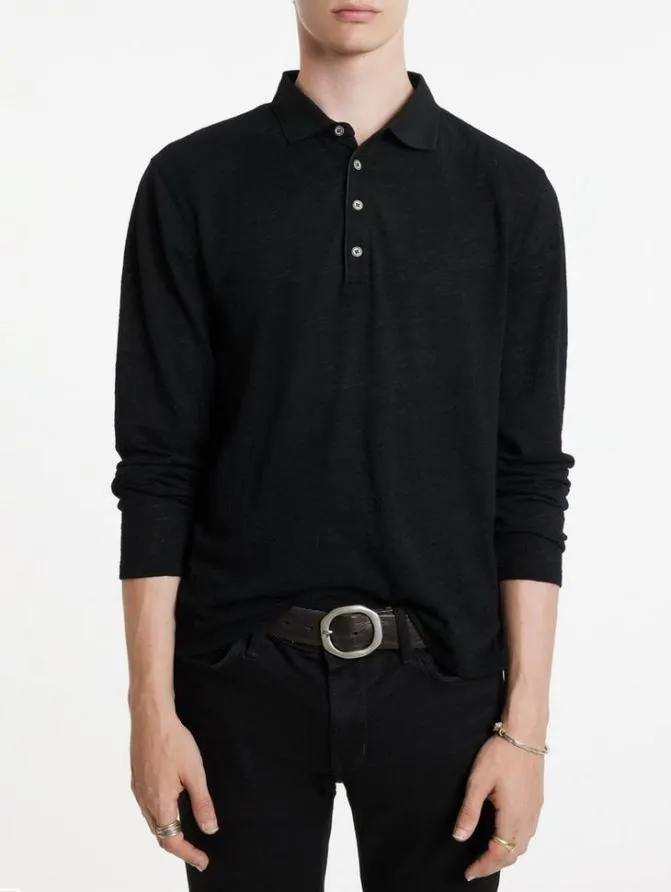 PRESIDIO POLO Black Clothing John Varvatos Polos