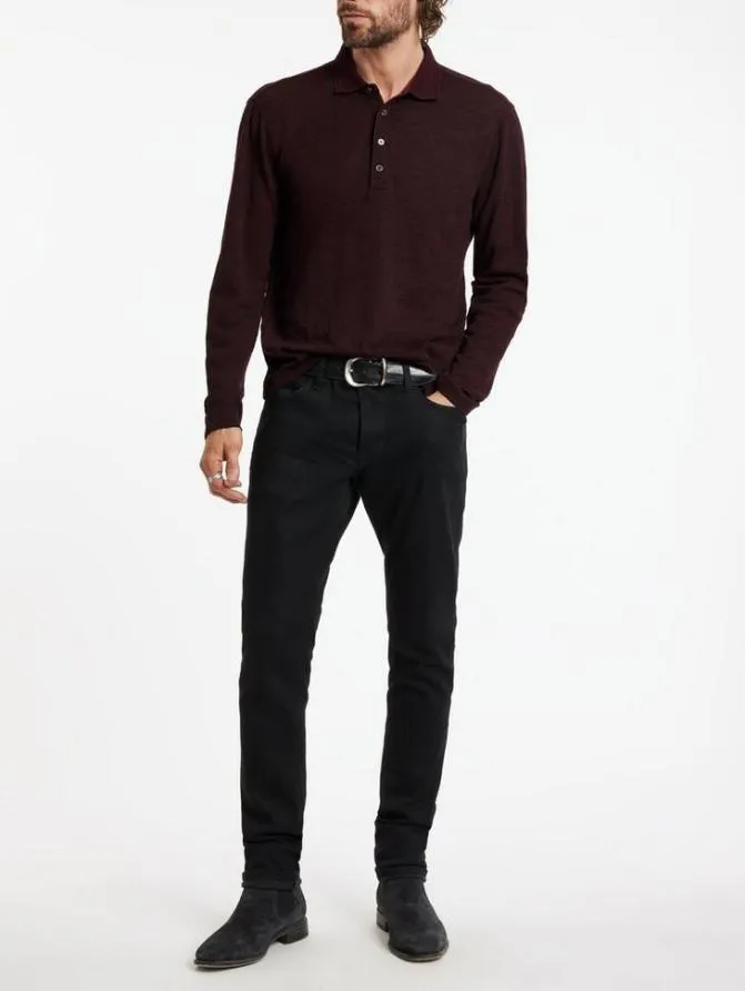 PRESIDIO POLO Black Clothing John Varvatos Polos