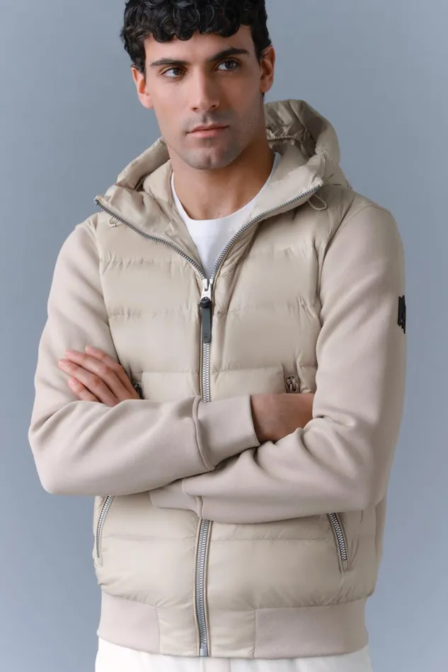 Puffer Men Mackage FRANKR Hybrid Jacket With Hood Black
