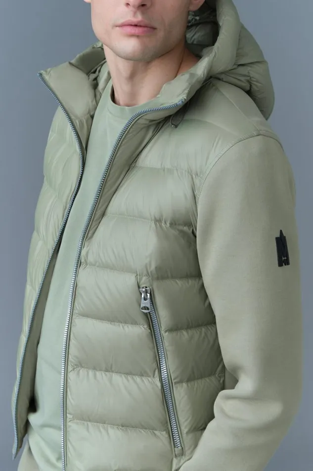 Puffer Men Mackage FRANKR Hybrid Jacket With Hood Black