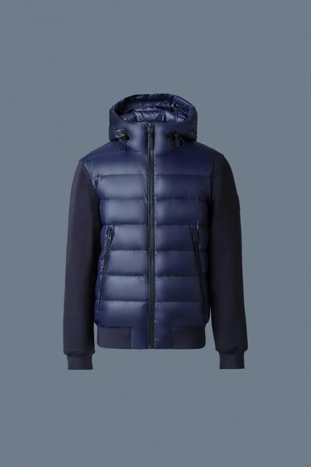 Puffer Men Mackage FRANKR Hybrid Jacket With Hood Black