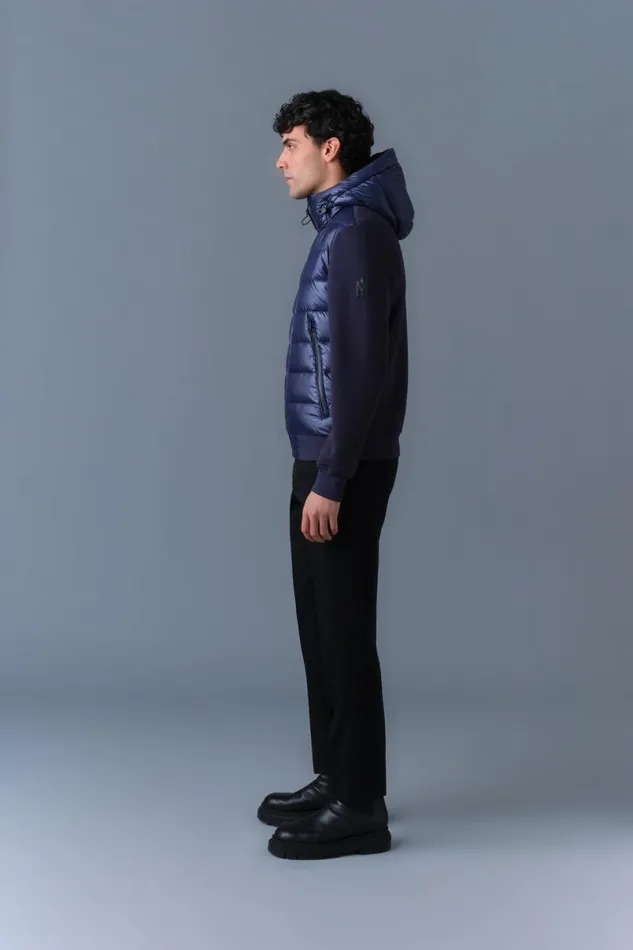 Puffer Men Mackage FRANKR Hybrid Jacket With Hood Black