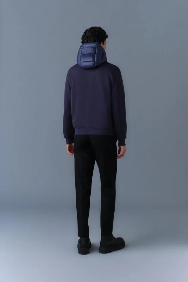 Puffer Men Mackage FRANKR Hybrid Jacket With Hood Black
