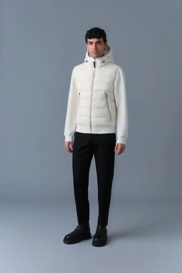 Puffer Men Mackage FRANKR Hybrid Jacket With Hood Black