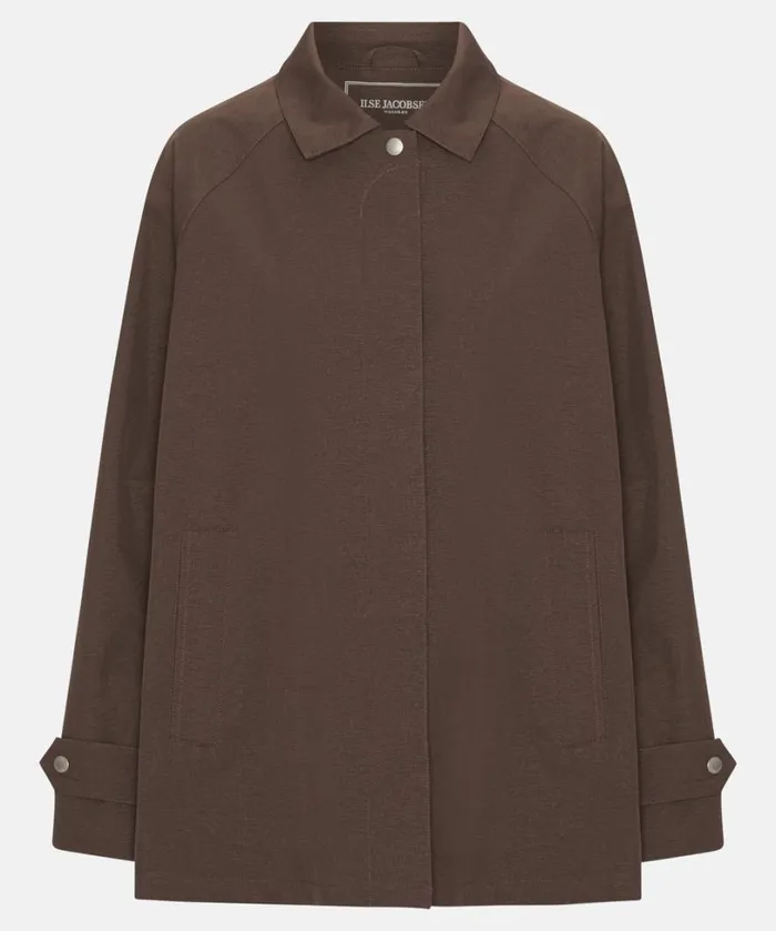 Rain Jacket 8211 Chocolate Brown Rainwear Ilse Jacobsen Raincoats