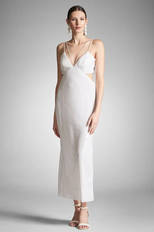 Reception Women Sachin and Babi Vivi Dress 8211 Off White