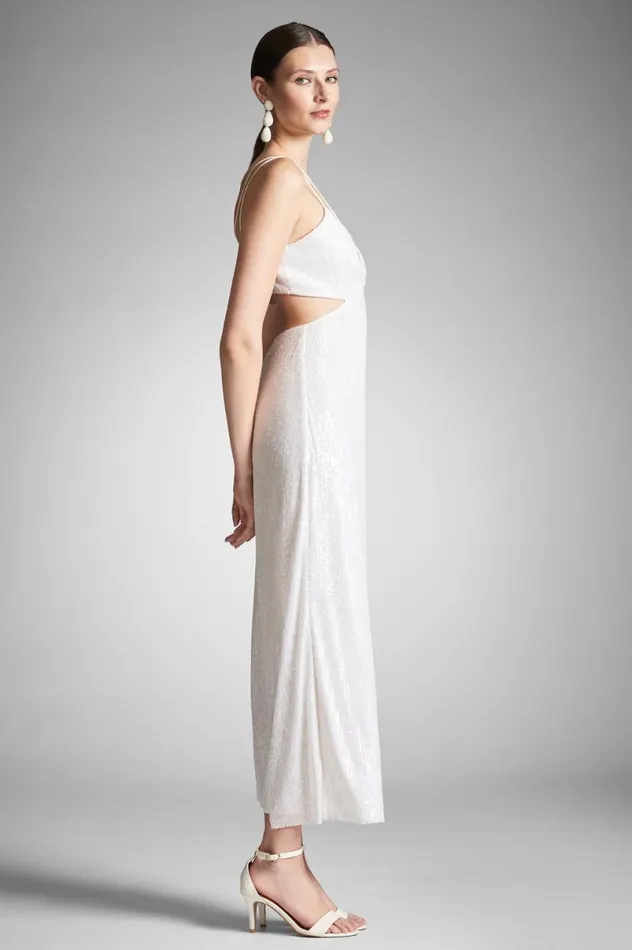 Reception Women Sachin and Babi Vivi Dress 8211 Off White