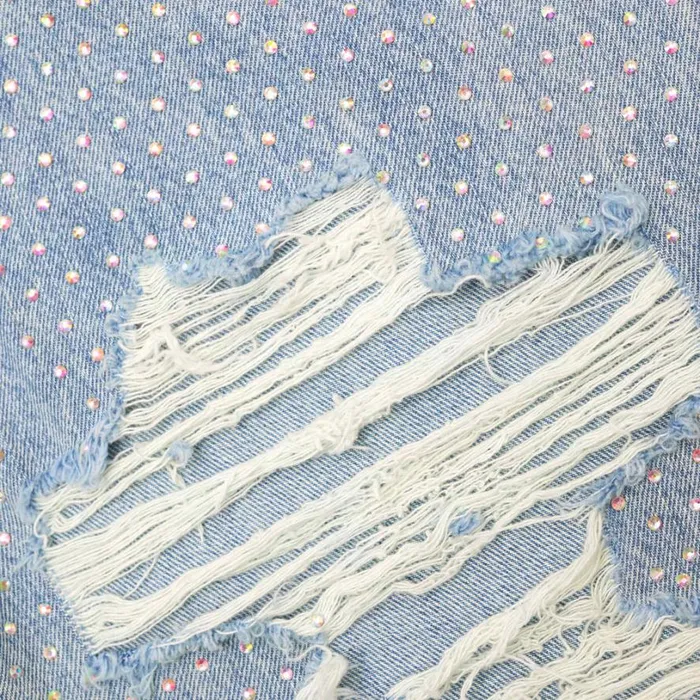 Rhinestone Ombre Distressed Jeans Women Self Portrait Denim Rhinestone Ombre Distressed Jeans Women Self Portrait Denim