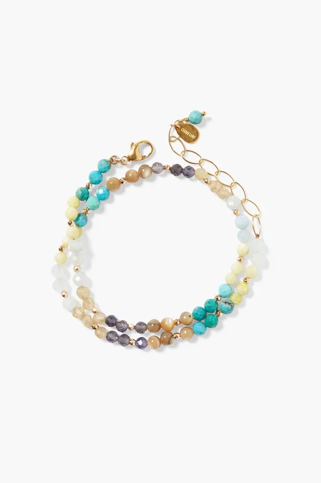 Rio Naked Wrap Bracelet Turquoise Mix Women Chan Luu Bracelets