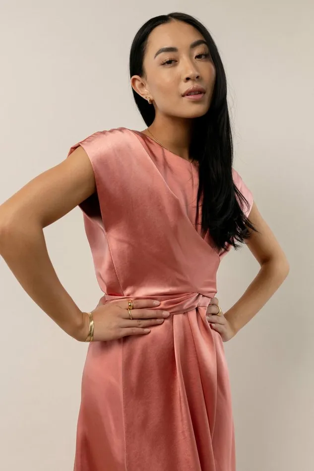 Rosalind Midi Dress In Rose 8211 FINAL SALE Rose Women Bohme Dresses