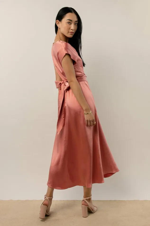 Rosalind Midi Dress In Rose 8211 FINAL SALE Rose Women Bohme Dresses