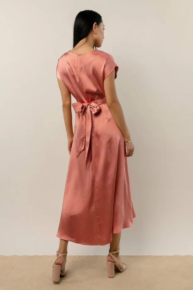 Rosalind Midi Dress In Rose 8211 FINAL SALE Rose Women Bohme Dresses