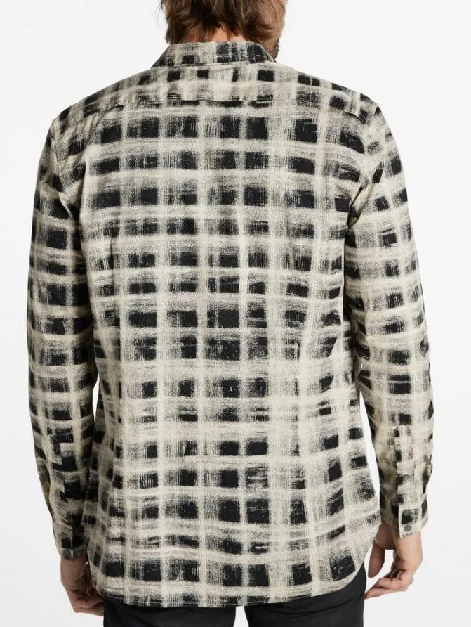 ROSS SHIRT Dk Steel Htr Clothing John Varvatos Shirts