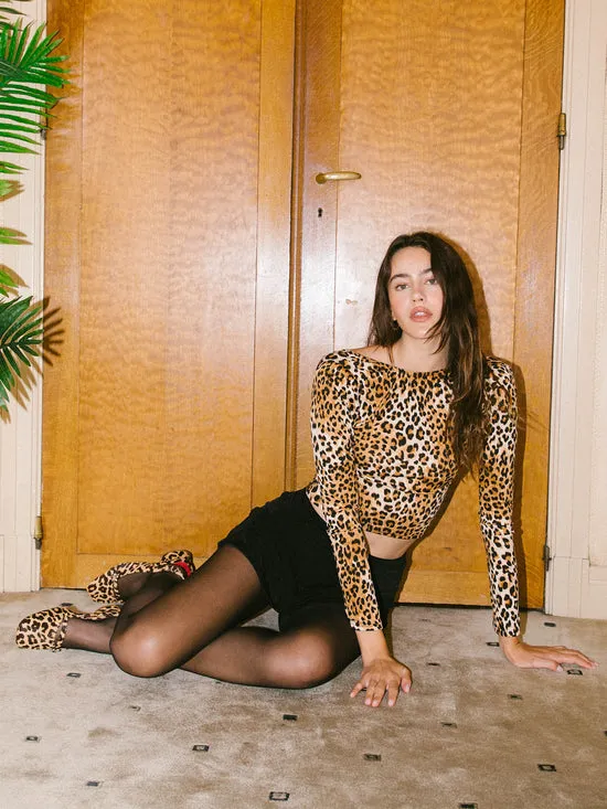 Rowan Top Leopard Tops Lisa Says Gah Women
