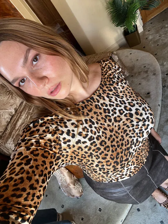 Rowan Top Leopard Tops Lisa Says Gah Women