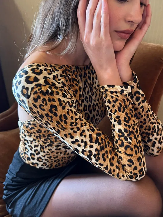 Rowan Top Leopard Tops Lisa Says Gah Women