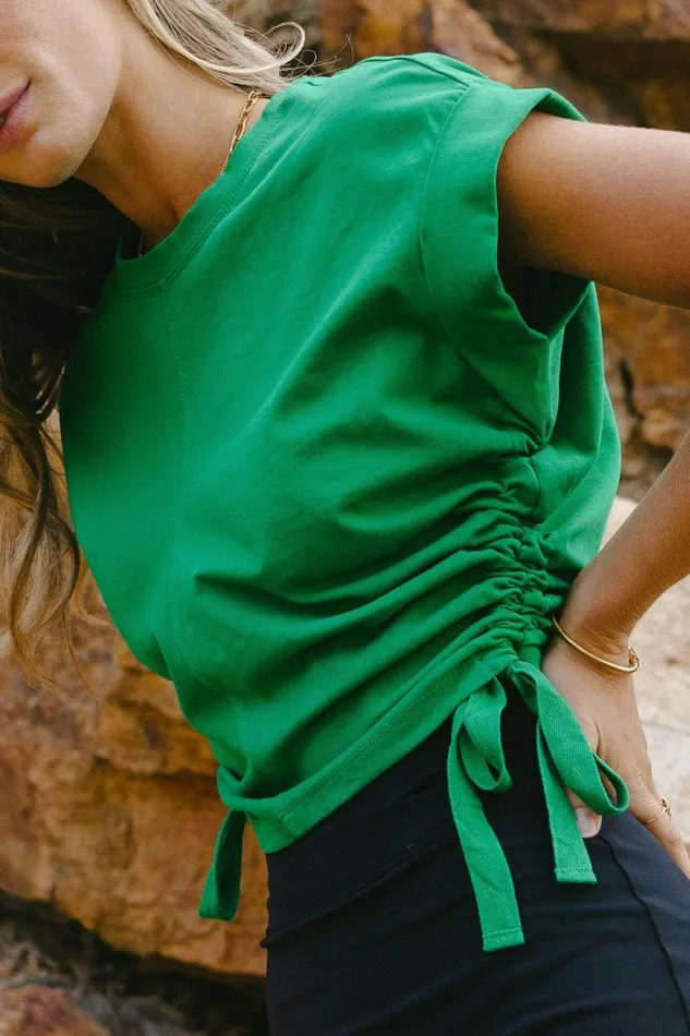 Rowen Top In Green 8211 FINAL SALE Green Women Bohme Tops