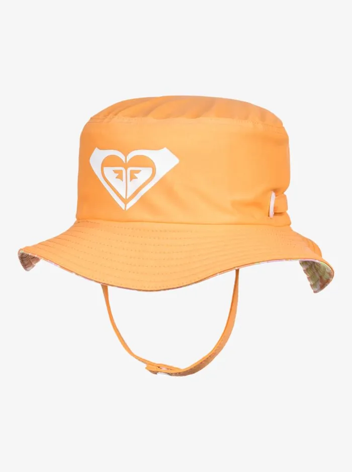 Roxy Accessories Girl039s 27 New Bobby Reversible Swim Hat Mock Orange Piece Of Paradise 8211 Kids