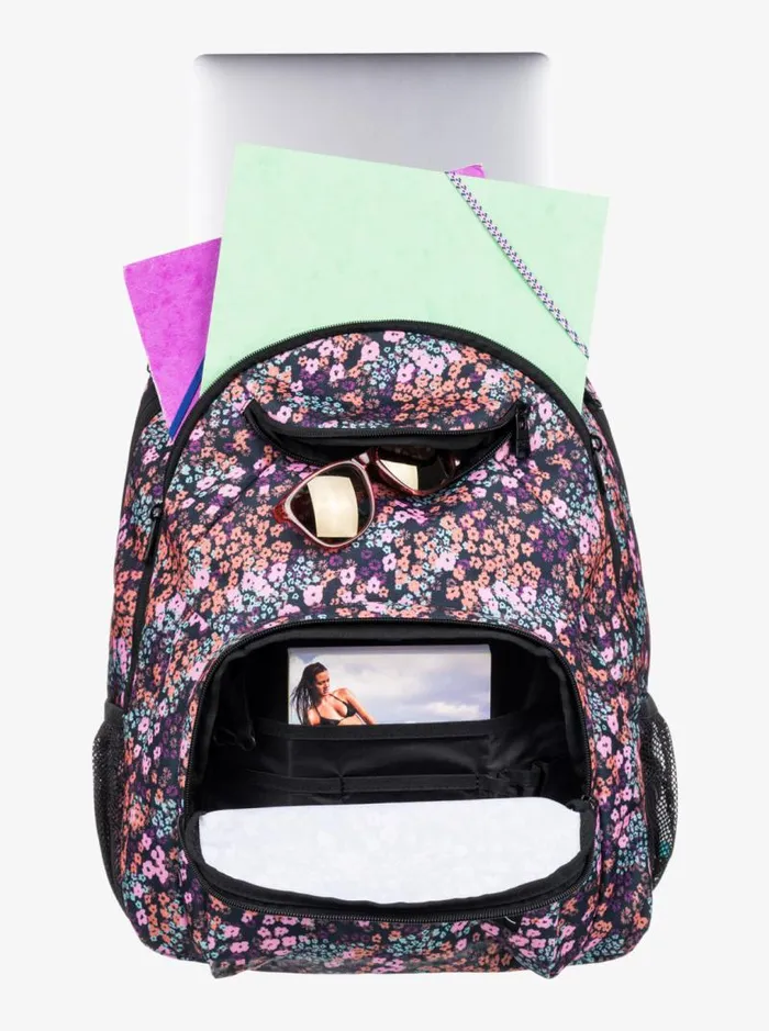 Roxy Backpacks Shadow Swell Printed 24L Medium Backpack Anthracite Floral Daze 8211 Women Roxy Backpacks Shadow Swell Printed 24L Medium Backpack Anthracite Floral Daze 8211 Women