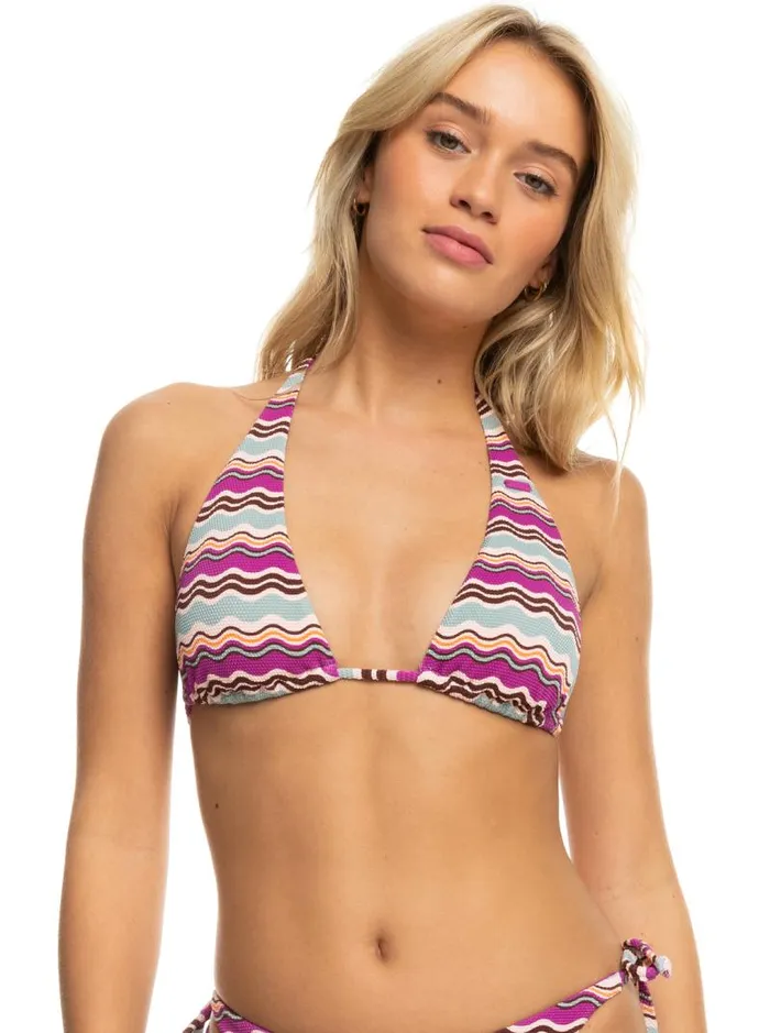 Roxy Bikinis Flowy Mood Tiki Triangle Bikini Top Pale Dogwood Flowy Mood 8211 Women