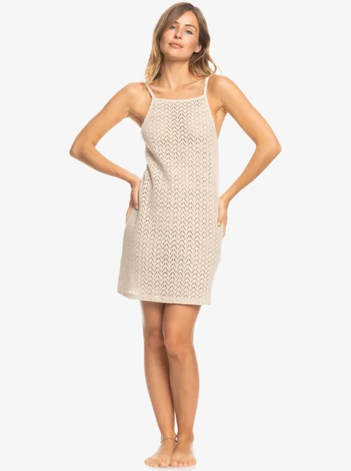 Roxy Cover Ups Love On The Weekend Beach CoverUp Crochet Dress Tapioca 8211 Women Roxy Cover Ups Love On The Weekend Beach CoverUp Crochet Dress Tapioca 8211 Women