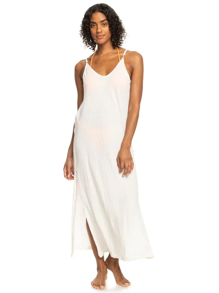 Roxy Cover Ups Salty Love VNeck Dress Natural 8211 Women