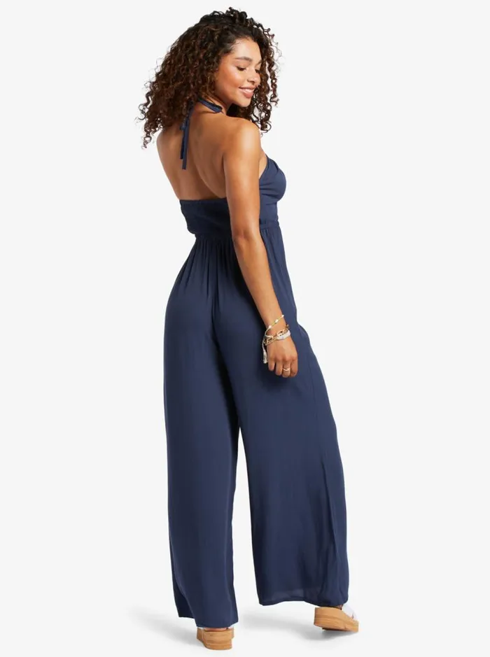 Roxy Dresses Away On Vacay Wide Leg Jumpsuit Mood Indigo 8211 Women