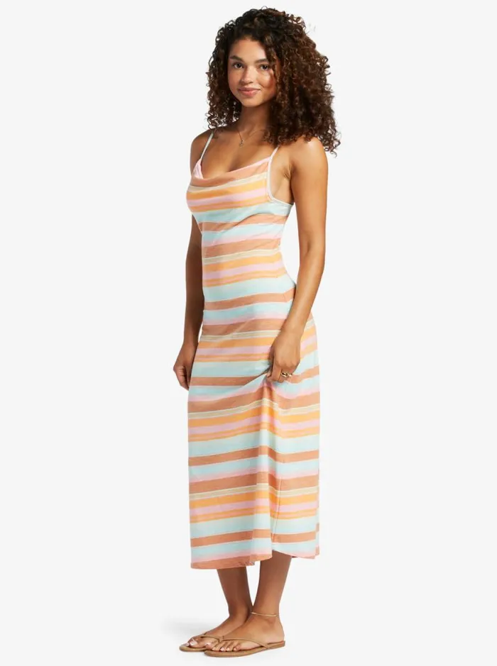 Roxy Dresses Last Dance Midi Dress Sunset Spectrum Stripe 8211 Women Roxy Dresses Last Dance Midi Dress Sunset Spectrum Stripe 8211 Women
