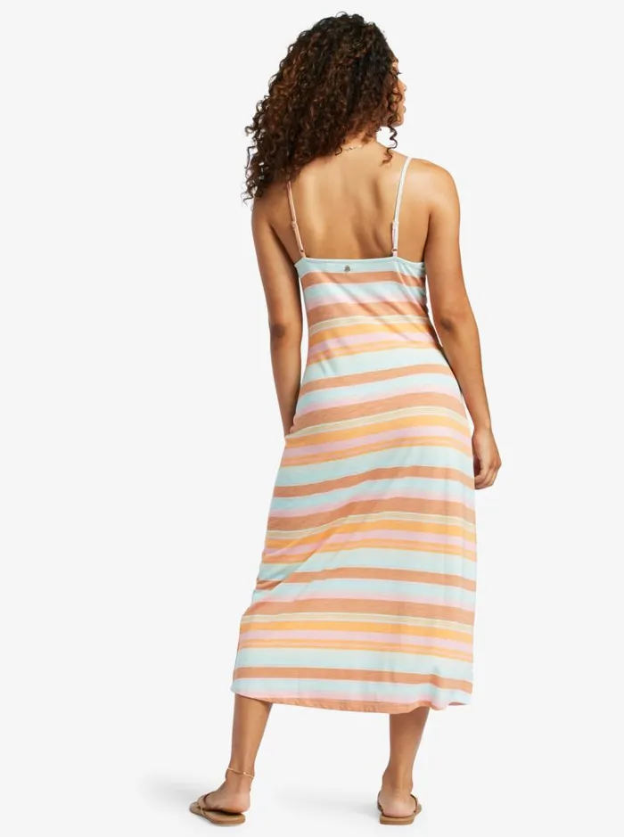 Roxy Dresses Last Dance Midi Dress Sunset Spectrum Stripe 8211 Women Roxy Dresses Last Dance Midi Dress Sunset Spectrum Stripe 8211 Women