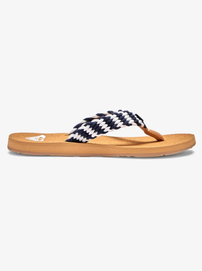 Roxy Flip Flops Porto FlipFlops Navy White 8211 Women Roxy Flip Flops Porto FlipFlops Navy White 8211 Women