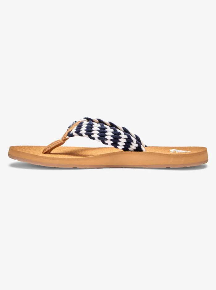 Roxy Flip Flops Porto FlipFlops Navy White 8211 Women Roxy Flip Flops Porto FlipFlops Navy White 8211 Women