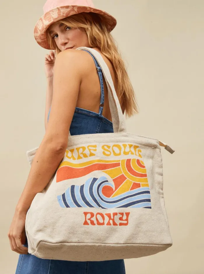 Roxy Handbags Summer Flower Tote Bag Natural 8211 Women Roxy Handbags Summer Flower Tote Bag Natural 8211 Women