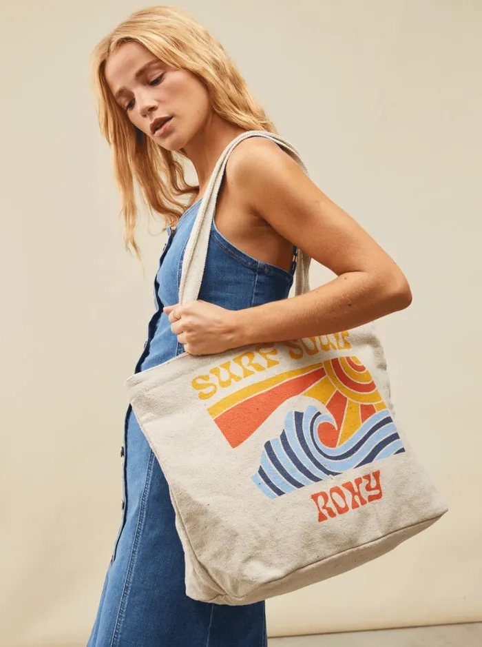 Roxy Handbags Summer Flower Tote Bag Natural 8211 Women Roxy Handbags Summer Flower Tote Bag Natural 8211 Women