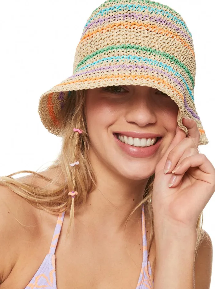 Roxy Hats Barrier Reef Bucket Hat Natural 8211 Women Roxy Hats Barrier Reef Bucket Hat Natural 8211 Women
