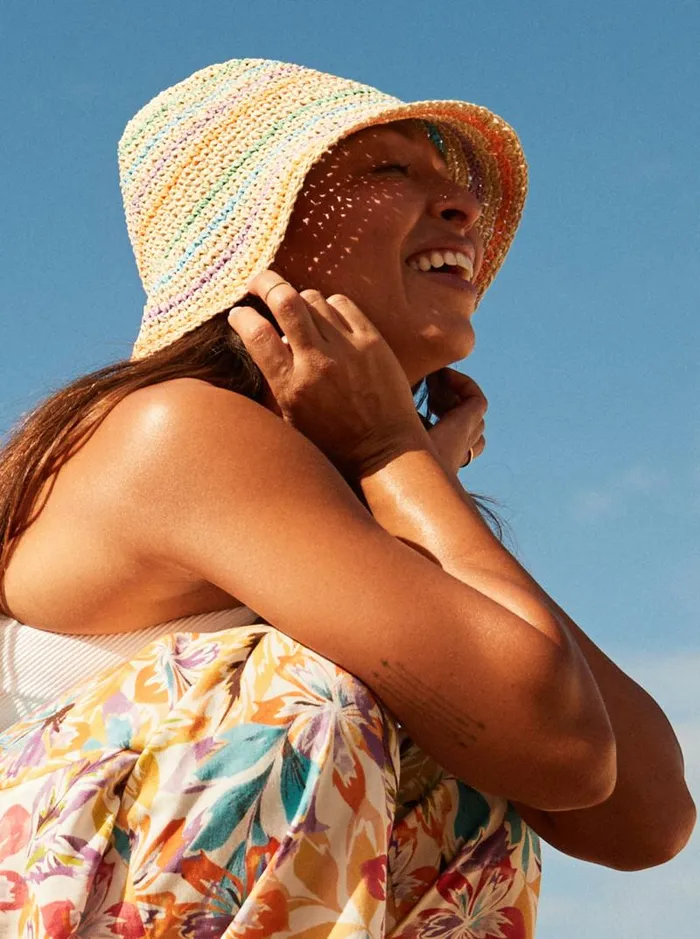 Roxy Hats Barrier Reef Bucket Hat Natural 8211 Women Roxy Hats Barrier Reef Bucket Hat Natural 8211 Women